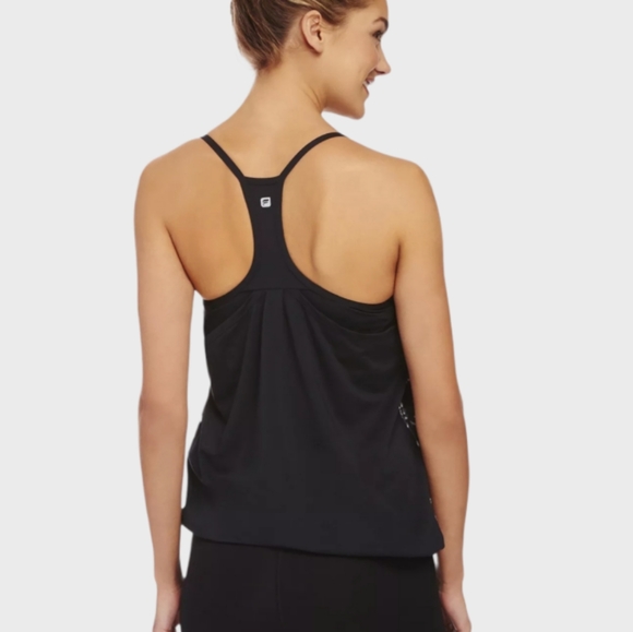 Fabletics Norwalk athletic tank, black and white tie dye, NWT - Picture 2 of 16